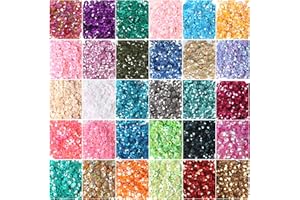 CCINEE 4MM Loose Sequins, Bulk 30 Assorted Color 25000PCS Rainbow Round Cup Sequins Embroidery Spangles with Holes for Sewing Craft Nails Decorations Art DIY