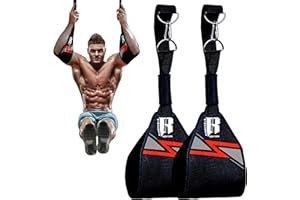 RIMSPORTS Hanging Abs Strap - Abdominal Slings - Hanging Ab Straps - Hanging Straps - Abs Pull Up Straps - Sit Up Straps - Hanging Ab Strap - Ab Sling Straps - Abs Sling Straps - Hanging Bar For Exercise