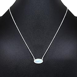 TISHAVI 4.41Cts Natural Moonstone Necklace For