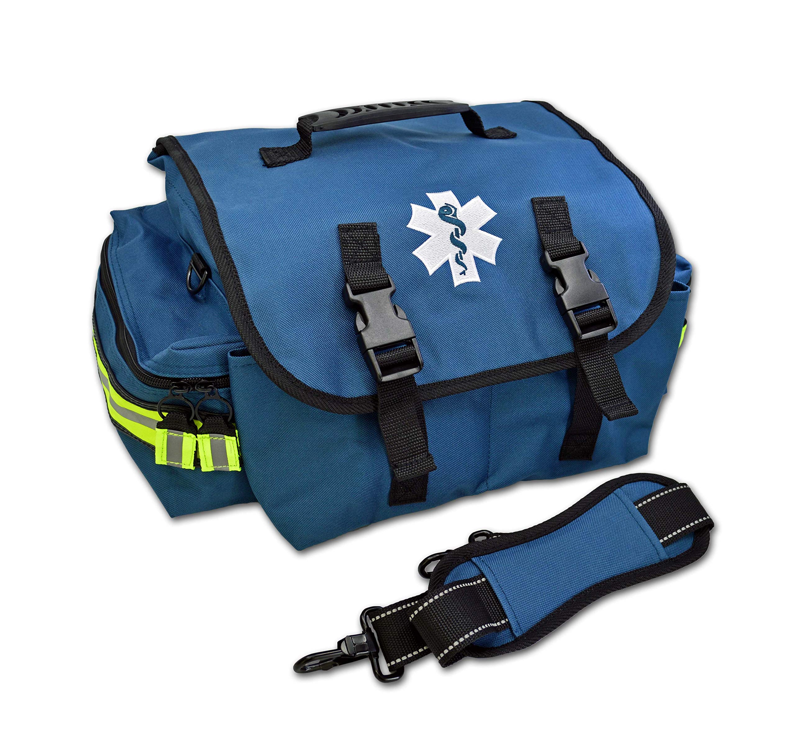 Lightning X Products Small EMT Medic First Responder Trauma EMS Jump Bag with Dividers - Navy Blue