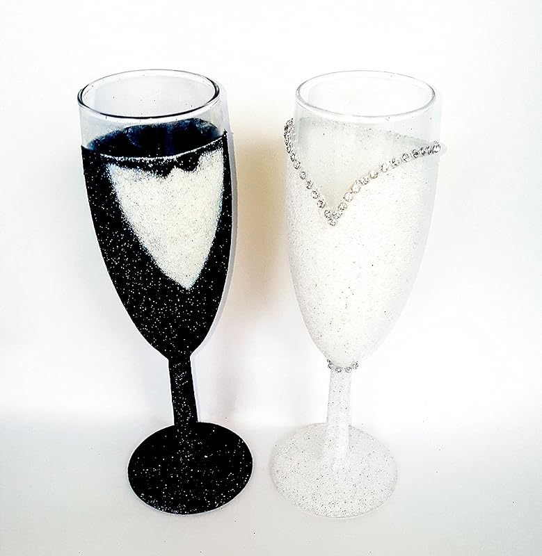 Glitter Glasses, Glitter Champagne Flutes