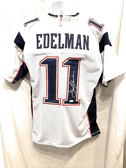Julian Edelman New England Patriots Signed Autograph Custom White Jersey Jsa Witnessed Certified At Amazon S Sports Collectibles Store