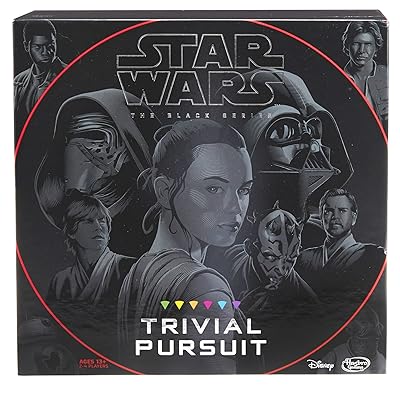 Hasbro Trivial Pursuit: Star Wars the Black Series Edition - Test Your Knowledge with Over 1800 Easy To Extremely Difficult Questions for Ultimate Fans - 2-4 Players - Instructions Included