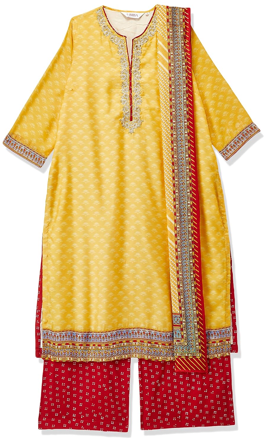 biba women's straight salwar suit