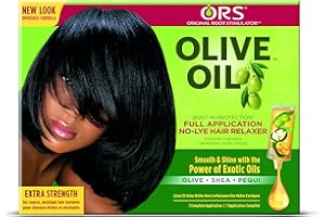 ORGANIC ROOT STIMULATOR ORS Olive Oil Built-In Protection Full Application No-Lye Hair Relaxer Extra Strength (Pack of 4)