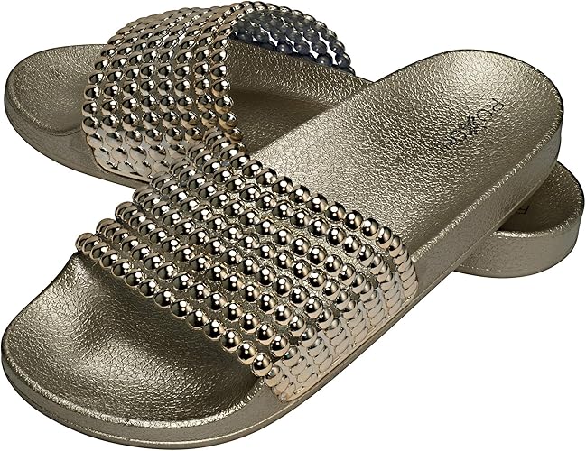 pearl slide sandals