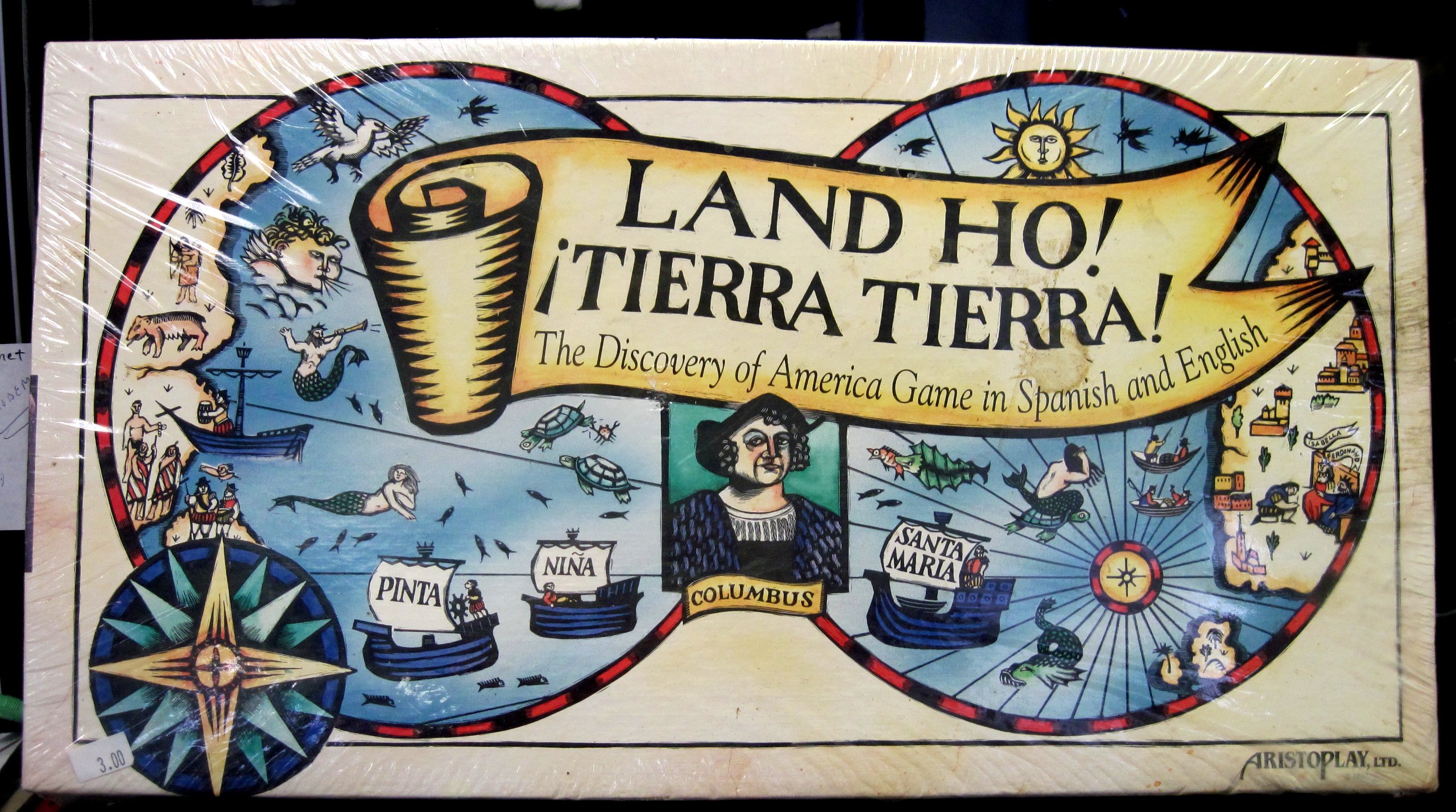 Land Ho! Tierra Tierra!! The Discovery of America Game in Spanish and English by Aristoplay