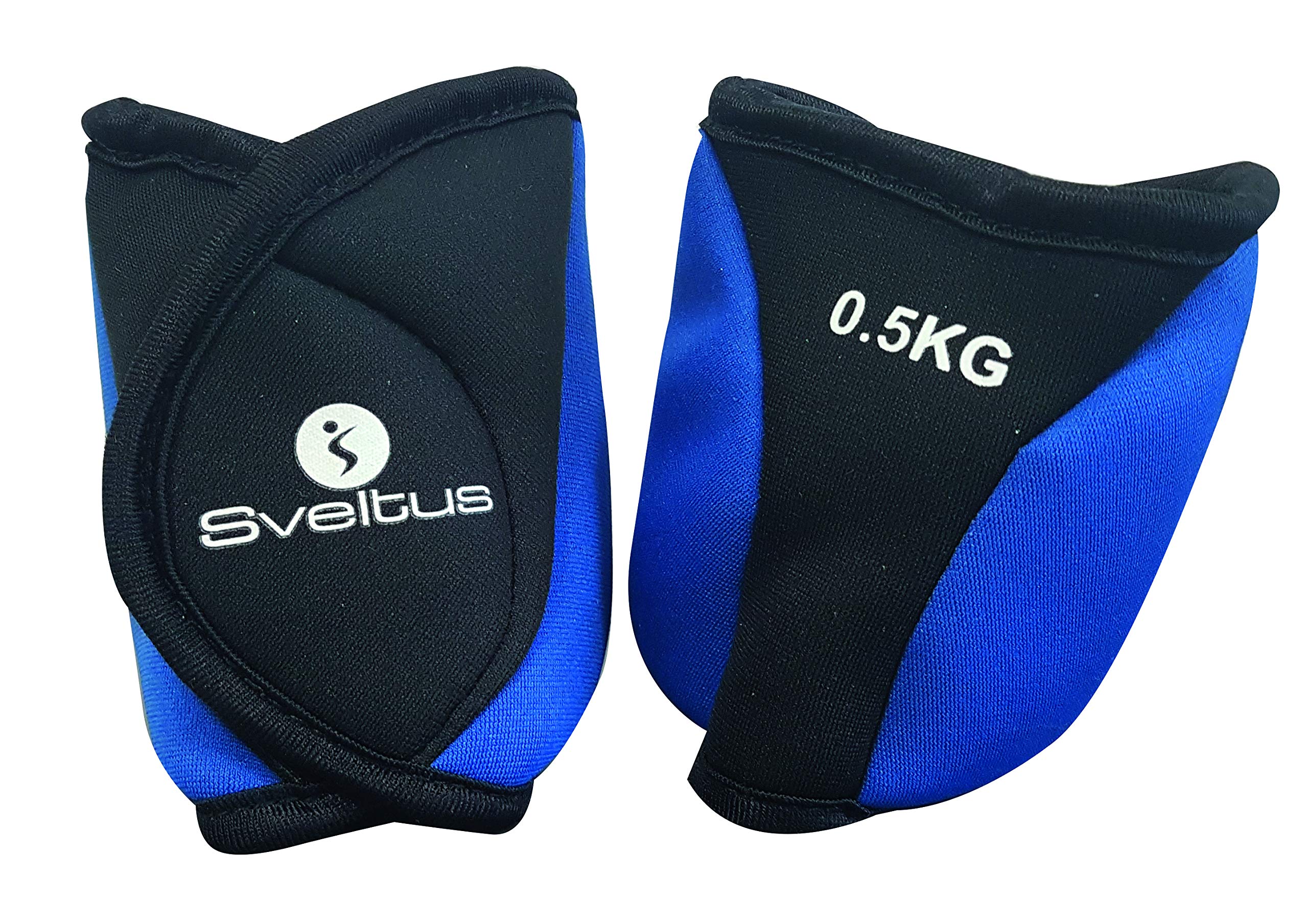 Sveltus Weighted Ankle Bracelets-0, 5 kg, Unisex, Adult, Blue, One Size