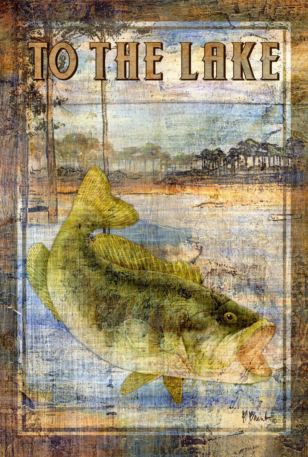 Toland Home Garden 109717 Welcome to The Lake 28 x 40 Inch Decorative, House Flag-28