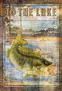 Toland Home Garden 109717 Welcome to The Lake 28 x 40 Inch Decorative, House Flag-28