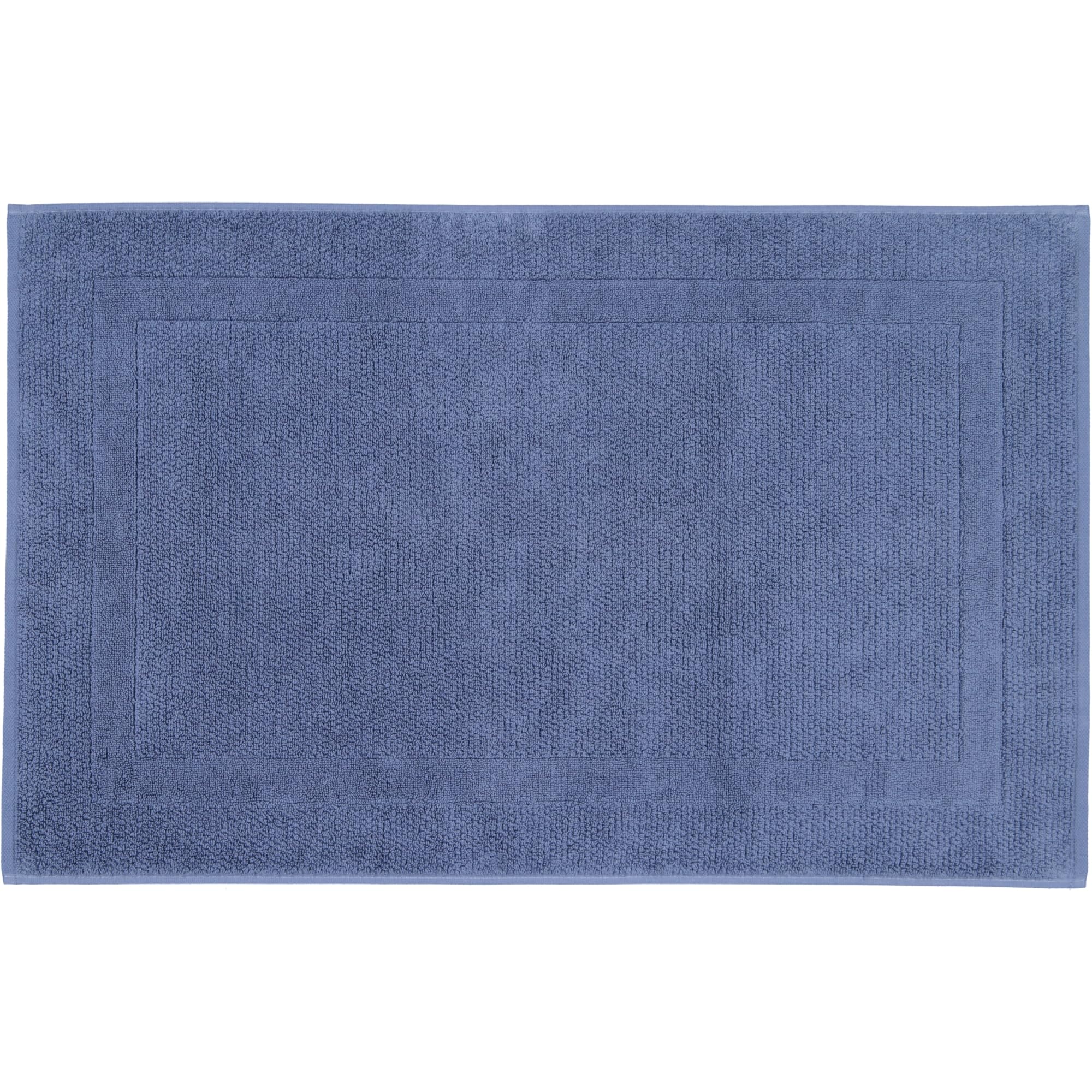 Cawö Bath Mat 50 x 80 cm Rene Cotton 304 I I Uni Plain midnight blue