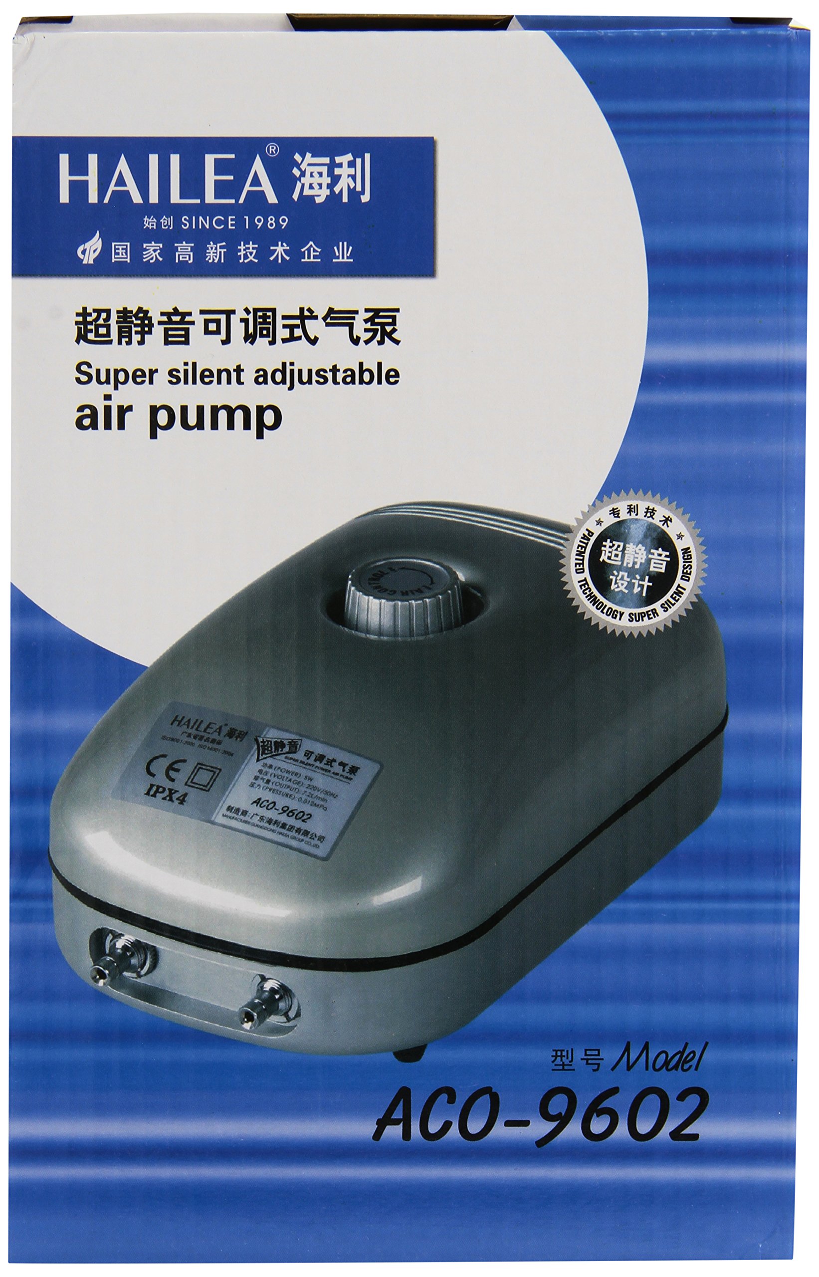 Hailea Aco 9602 Air Pump 5 Watt 7.2 l/m Max. Pressure 1.2 m