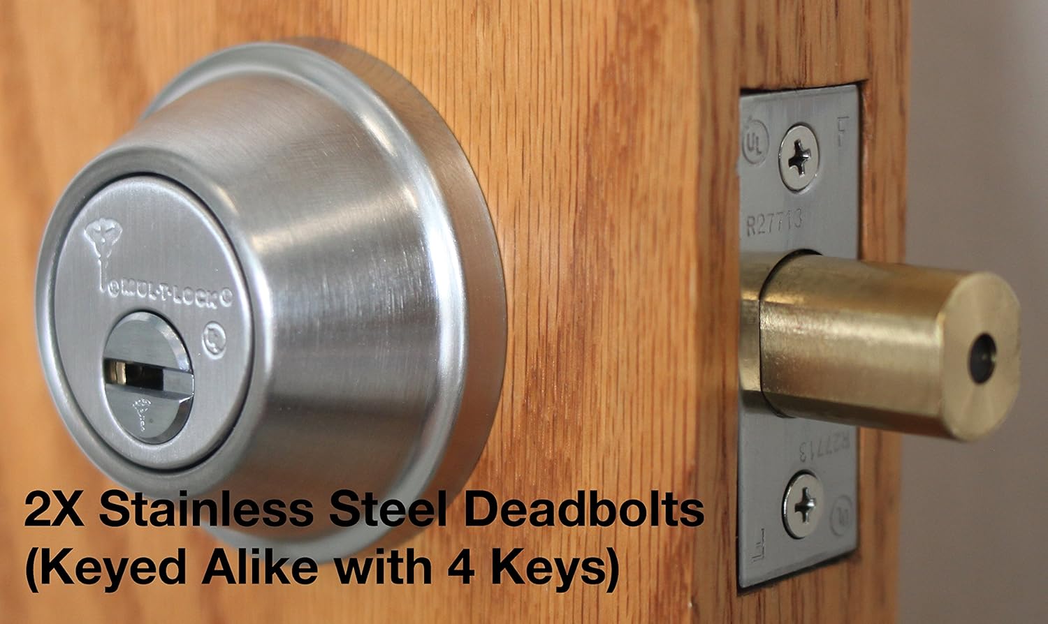 Dead Bolts Industrial & Scientific Stainless Steel Two Keyed Alike 5