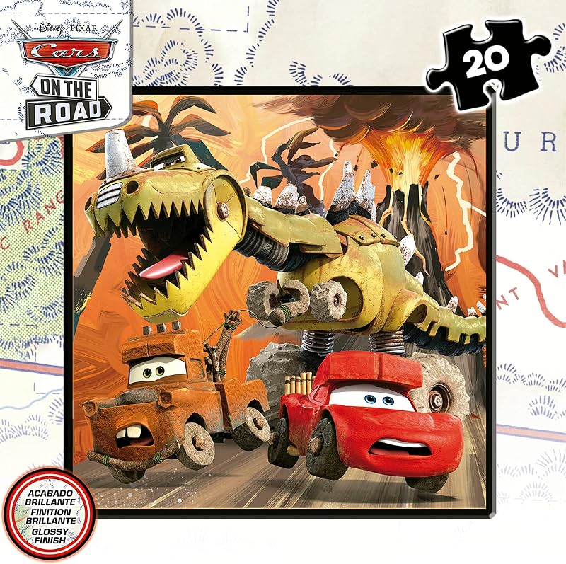 - Maleta Cars | Set de 4 Puzzles Infantiles progresivos de 12 a 25 Piezas | Medida aproximada una Vez montado: 16 x 16 cm | +3 años (19677) — foto 5 de 7