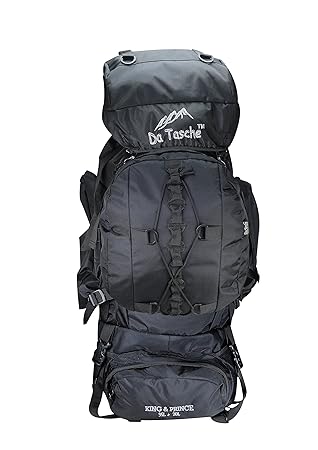 Da Tasche King & Prince 95L+20L Black Rucksack with Detachable Backpack
