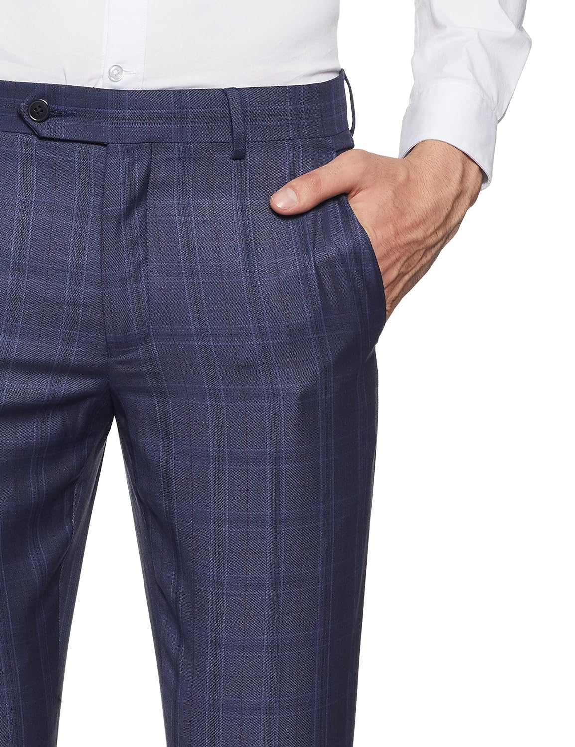van heusen men's slim fit formal trousers