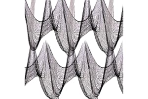 Yobbai 400 * 30inch Halloween Creepy Cloth - Halloween Decorations Clearance - Black Creepy Spooky Halloween Decorations Outdoor Indoor