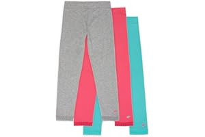 Lucky & Me | Jada Girls Leggings | Tagless | Full Length, Lace Trim, Wide Waistband | 3-Pack