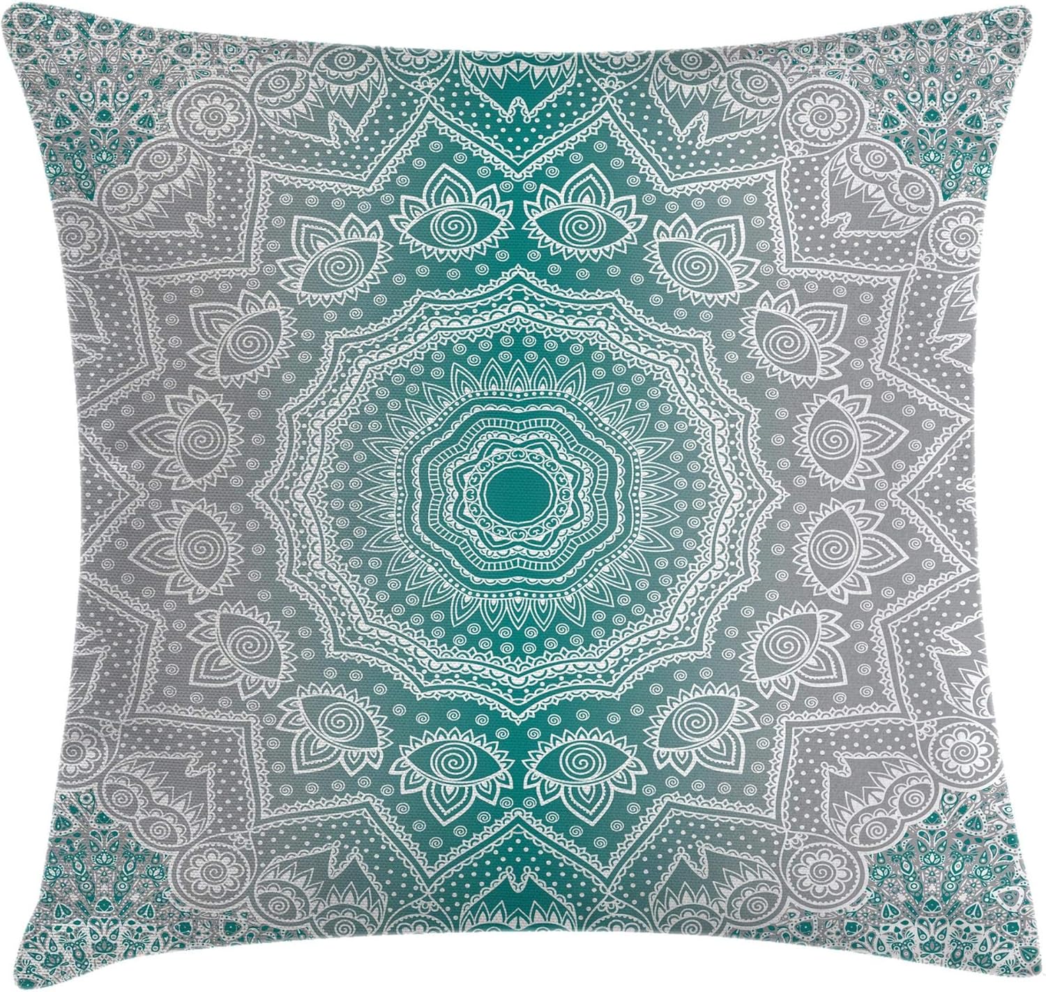 Best teal flower pattern accent chair