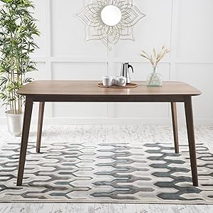 Christopher Knight Home 298944 Nyala Dining Table, Natural Walnut