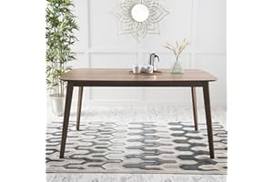 Christopher Knight Home Nyala Wood Dining Table, Natural Walnut Finish, 35.5 in x 59 in x 29.5 in