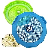 Masontops Bean Screen Plastic Mason Jar Sprouting Lids for Wide Mouth Mason Jars – Grow Bean Sprouts, Alfalfa, Salad Sprouts and More – 2 Pack