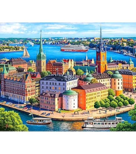 Amazon.com: MyPuzzle Stockholm Old Town (Gamla Stan) Cityscape