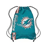 FOCO Miami Dolphins NFL Big Logo Drawstring Backpack