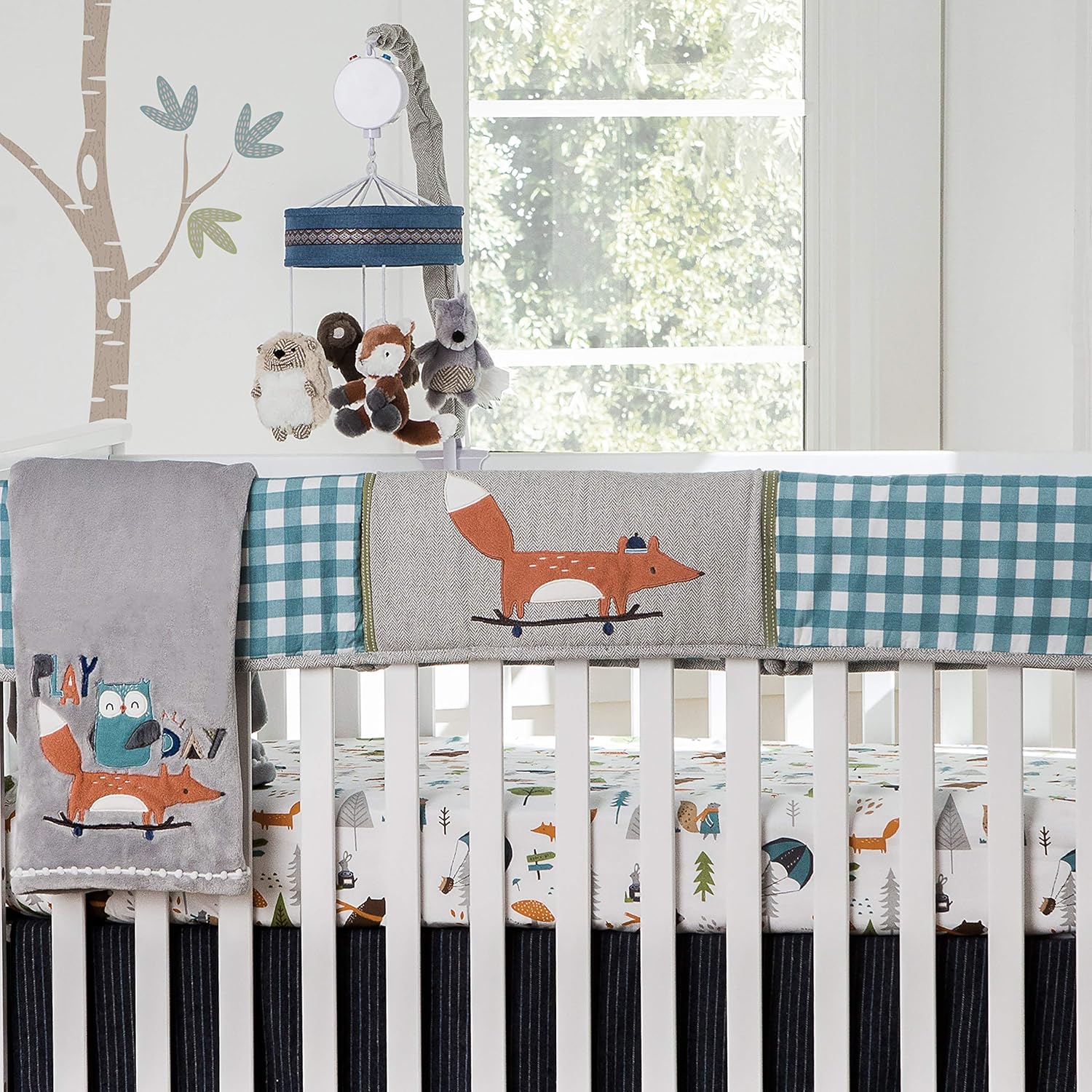 grey nursery accessories