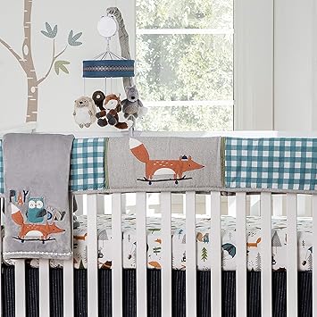 grey and white nursery accessories