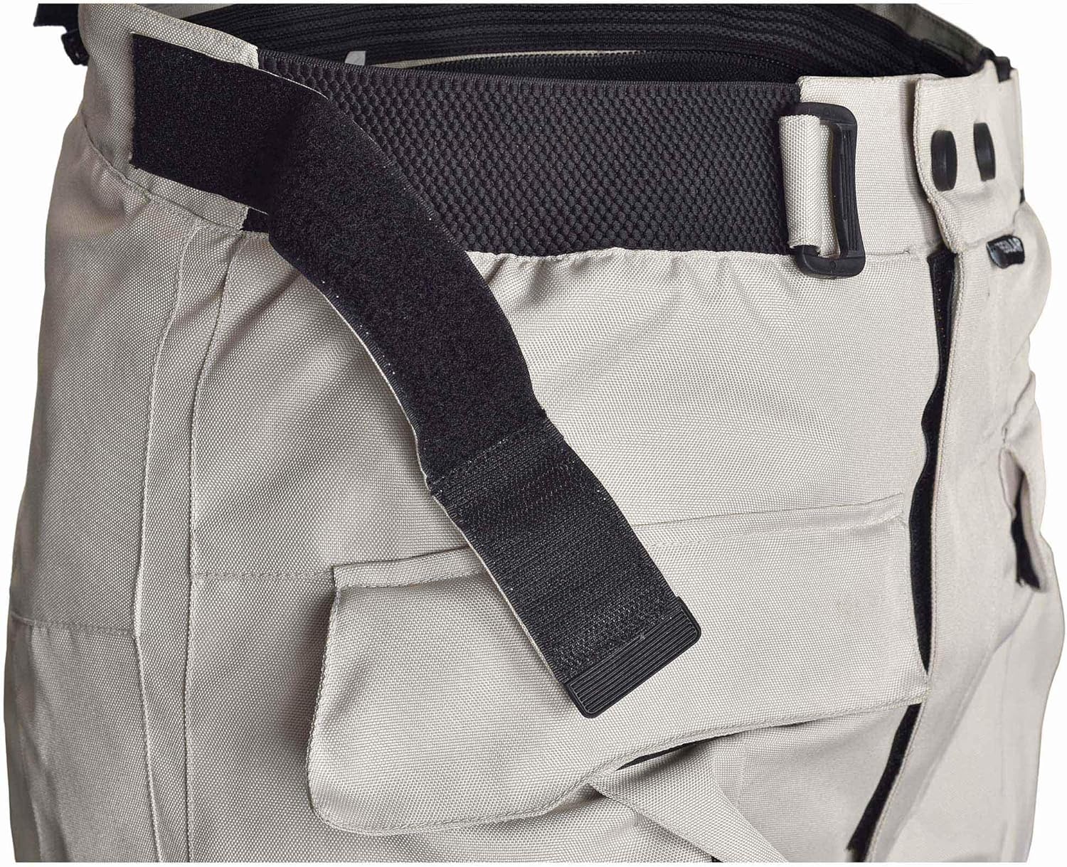 Mens Motorcycle Waterproof OverPants Full Side Zip with Removable CE