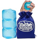 Schylling Nice Cube Translucent NeeDoh...Groovy Glob! Squishy, Squeezy, Popping, Stretchy Stress Fidget Cubes Blue Crew Gift 