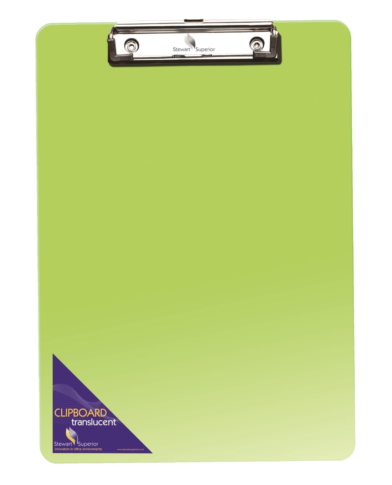 SECO A4 Plastic Translucent Clipboard - Green