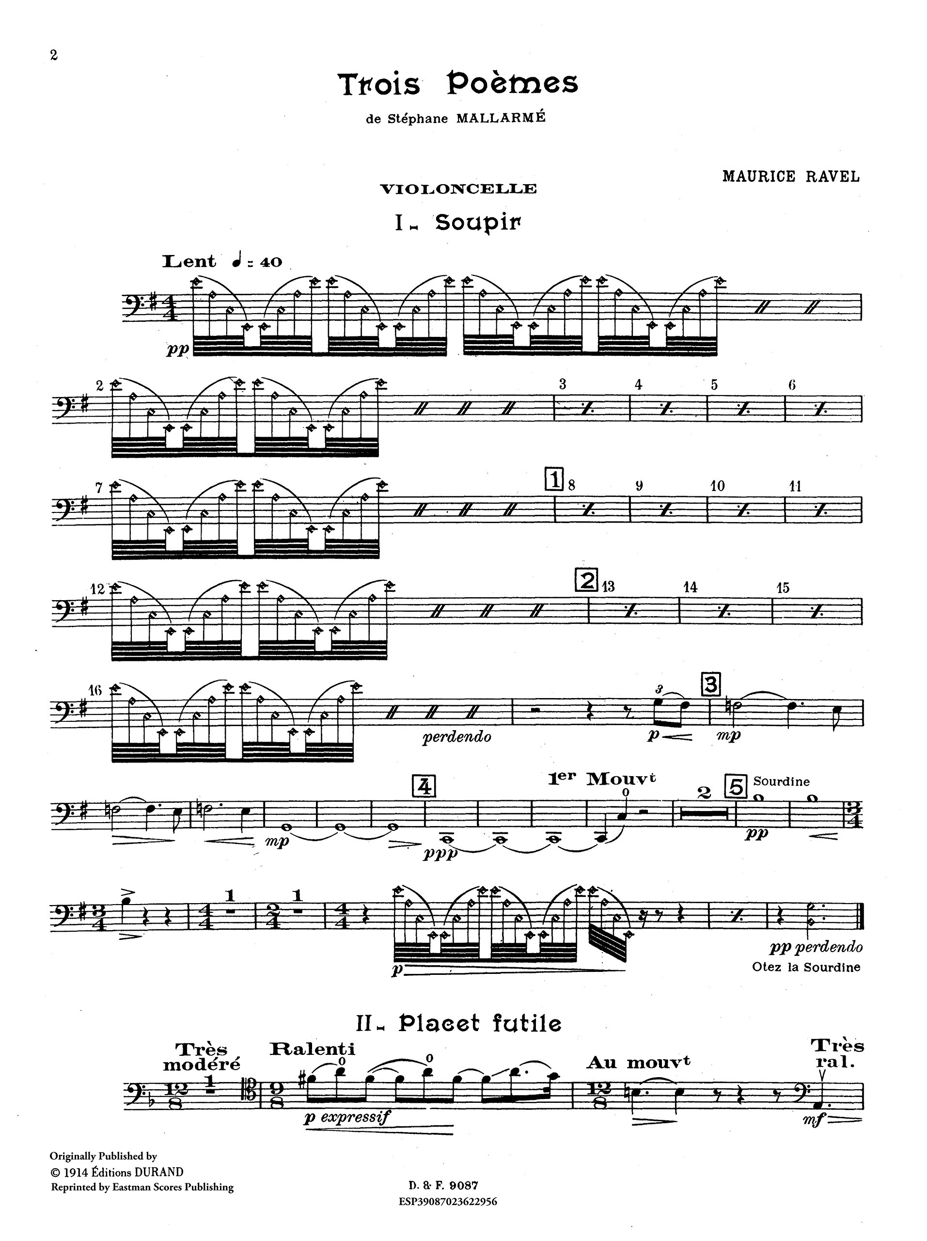Ravel Maurice Trois Poemes De Stephane Mallarme Chant Avec Accomp D Instruments Ravel Maurice Ravel Maurice 9790087008891 Amazon Com Books