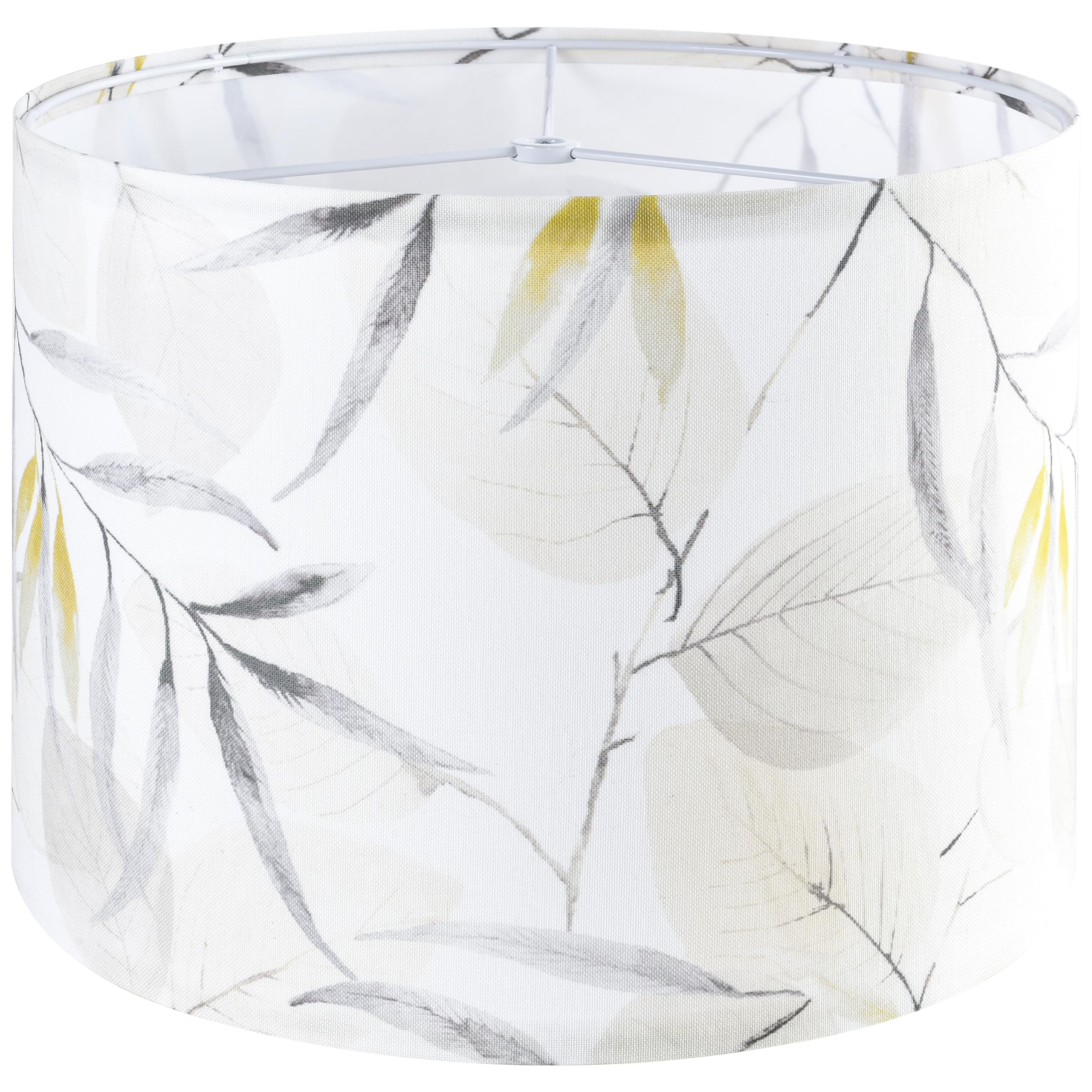 Photo 1 of GO&SO Drum Lampshades Printed Lamp Shades - 13" x 13" x 10" - Ideal for Table & Floor Lamps Natural Linen- Hand Crafted - Farmhouse Decor - Easy Assembly Required