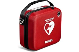 Philips HeartStart Standard Carrying Case for Portable Defibrillator | Space for AED, Spare Battery, Smart Pads and Scissors | Red Cordura Fabric | 1.2 lb, M5075A (AED Sold Separately)