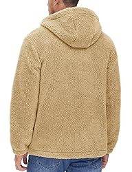 MAGCOMSEN Sherpa Jacket Men With Hood Fleece