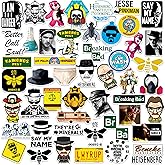 Breaking Bad Sticker Pack – 50 Large Vinyl Decals Inspired by The Iconic TV Series for Laptop, Water Bottle, Tablet, Scrapbooking & Skateboard