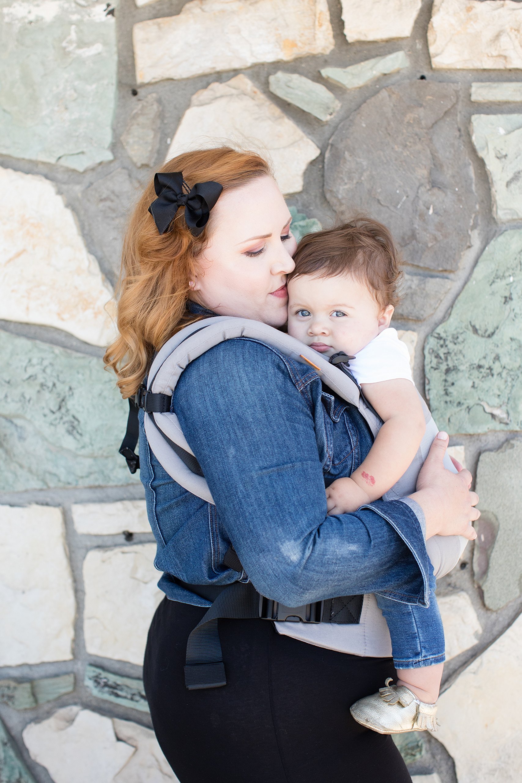 Baby Tula Free-to-Grow Coast Mesh Baby Carrier 7-45 lb, Adjustable Newborn to Toddler Carrier, Ergonomic Inward Front and Back Carry, Lightweight - Coast Overcast