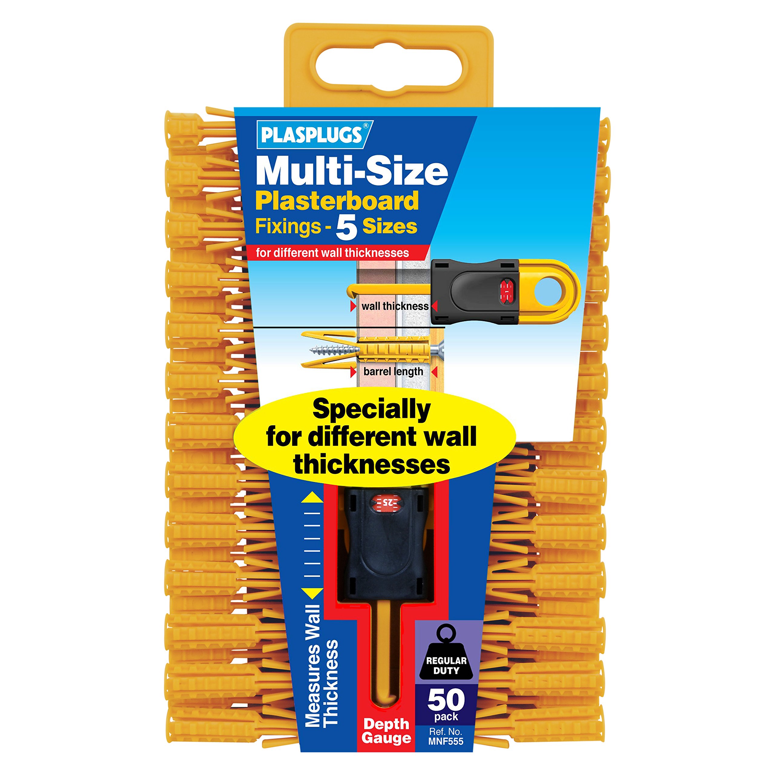 Plasplug MNF555 Multi Size Plasterboard Fixing