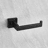 HITSLAM Matte Black Toilet Roll Holder Wall Mounted 304 Stainless Steel 2 Pack view 8