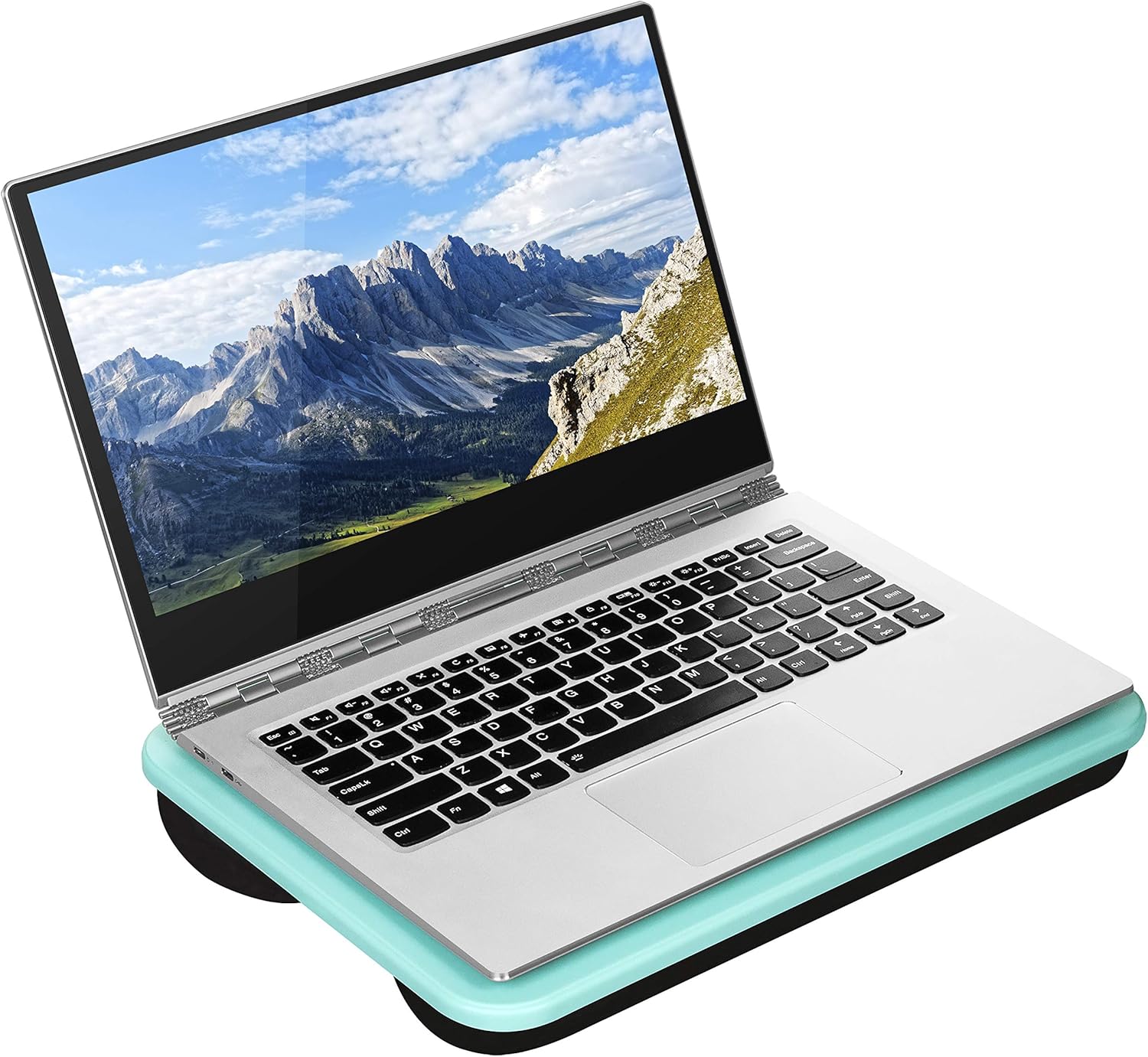 LapGear Compact Lap Desk - Aqua Sky - Fits Up to 13.3 Inch Laptops - Style No. 43109: Computers & Accessories