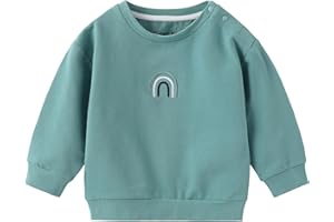 Cherie Kids Organic Cotton Soft 0-3T Newborn Baby Toddler Outfits Sweatshirt for Boys and Girls Unisex Long Sleeve