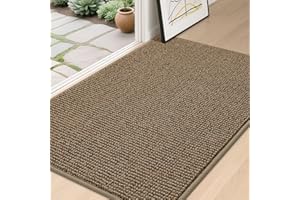 BEQHAUSE Dirt Trapper Door Mat 32" x 48", Non-Slip Washable Doormats Entrance Mat, Dirt Resistant and Absorbent Welcome Mat, 