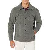 Amazon Essentials Men's Long-Sleeve Polar Fleece Shirt Jacket for Winter, Jackets