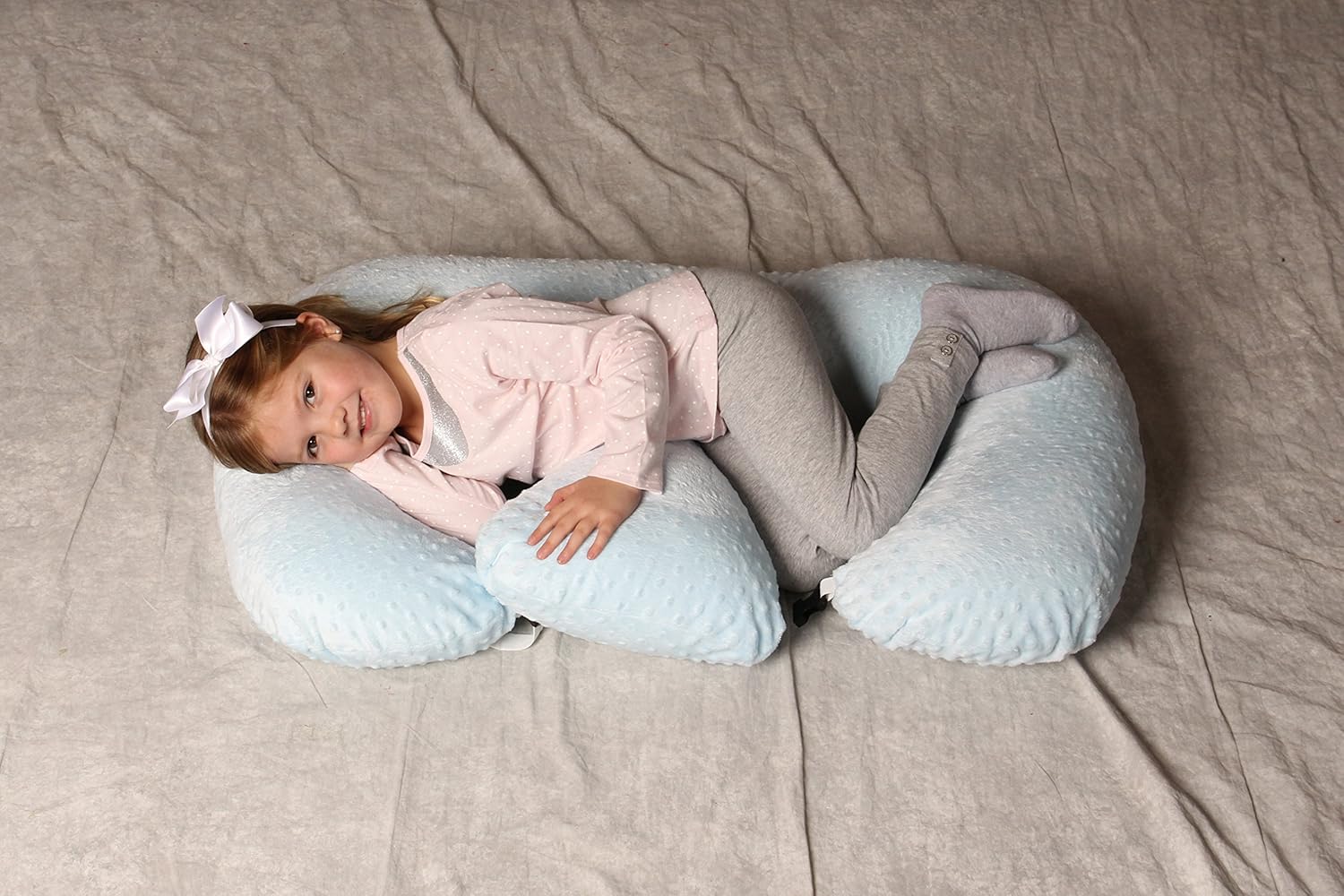 Amazon Com The Twin Z Pillow Blue 6 Uses In 1 Twin Pillow