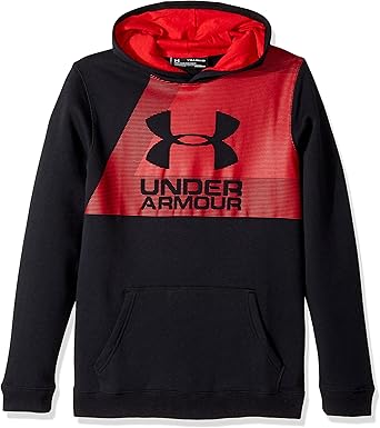 under armour black and red hoodie