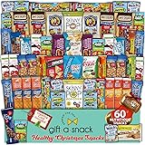 Healthy Snack Box Variety Pack Care Package (60 Count) Christmas Candy Stocking Stuffers Holiday 2021 Gift Basket for Kids Ad