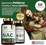 Royal Oak Health NAC 600mg N-Acetyl-Cysteine Vegan 60 Capsules UK Made view 3