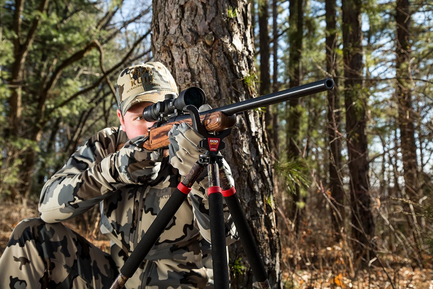 BOG-POD CLD-3 Shooting Camo Tall Tripod : Gun Monopods Bipods And Accessories : Sports & Outdoors